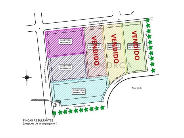 Tontti myytävänä paikassa Son Blanc, Ciutadella de Menorca - 312 000 € (Ref: 8816256)