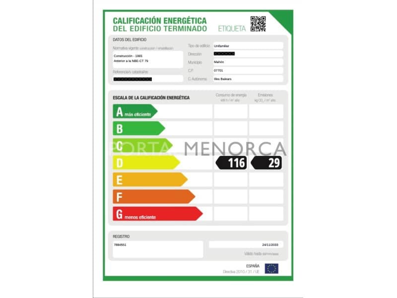 8 soveværelse Byhus til salg i Mahon / Mao - € 595.000 (Ref: 8888612)