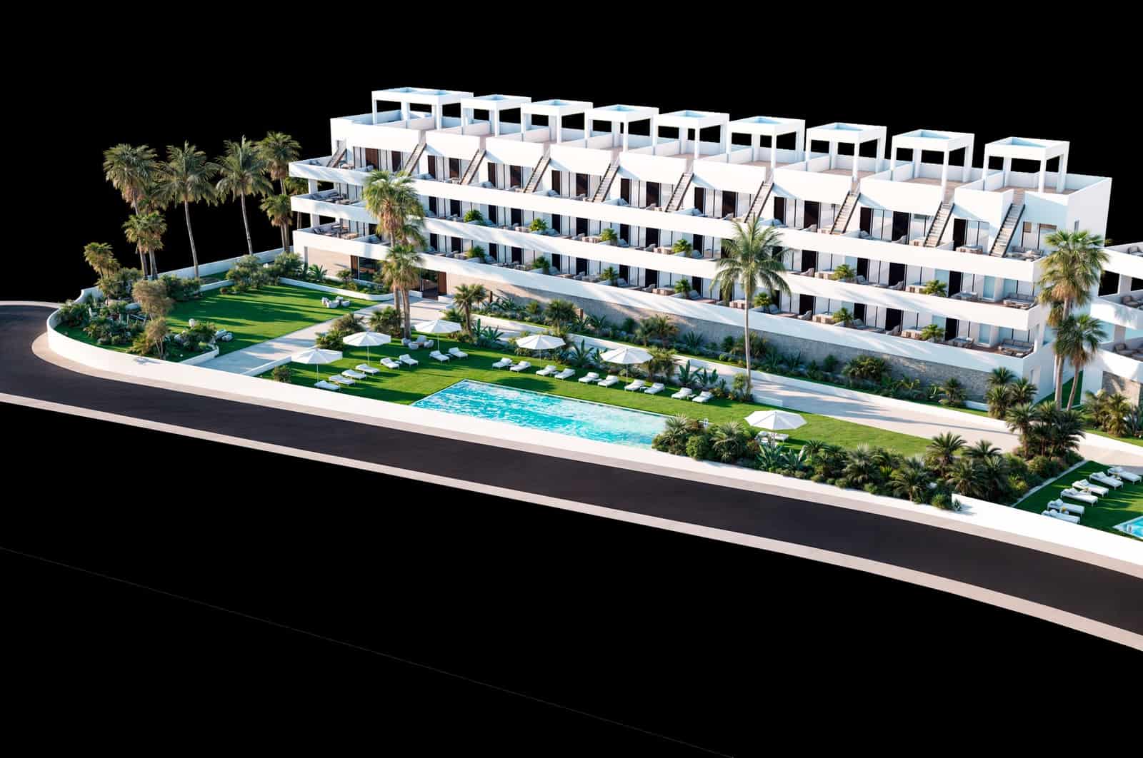 2 soveværelse Lejlighed til salg i Finestrat med swimmingpool garage - € 249.900 (Ref: 9009093)