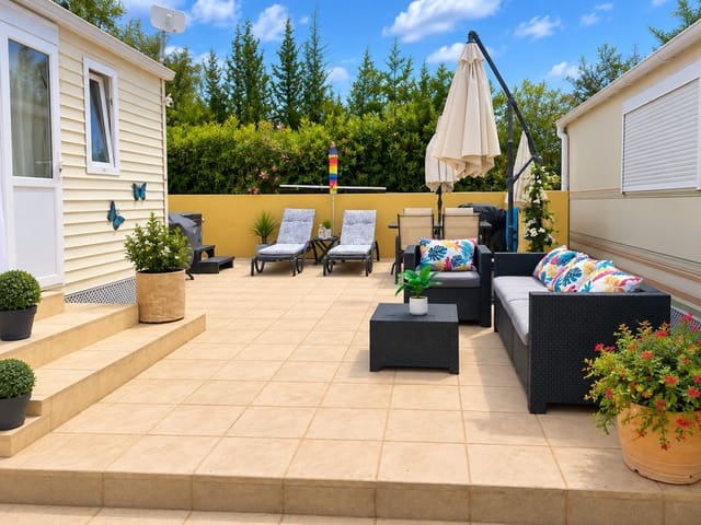 2 soveværelse Mobilhome til salg i Los Gallardos med swimmingpool - € 49.000 (Ref: 10090978)