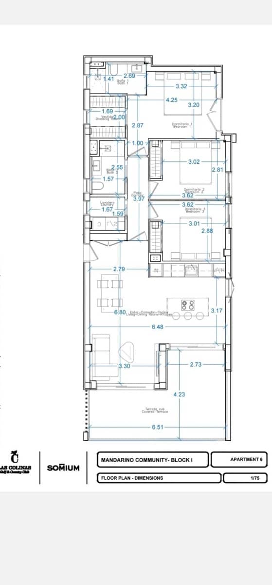 3 sovrum Lägenhet till salu i Las Colinas Golf - 479 000 € (Ref: 9527487)