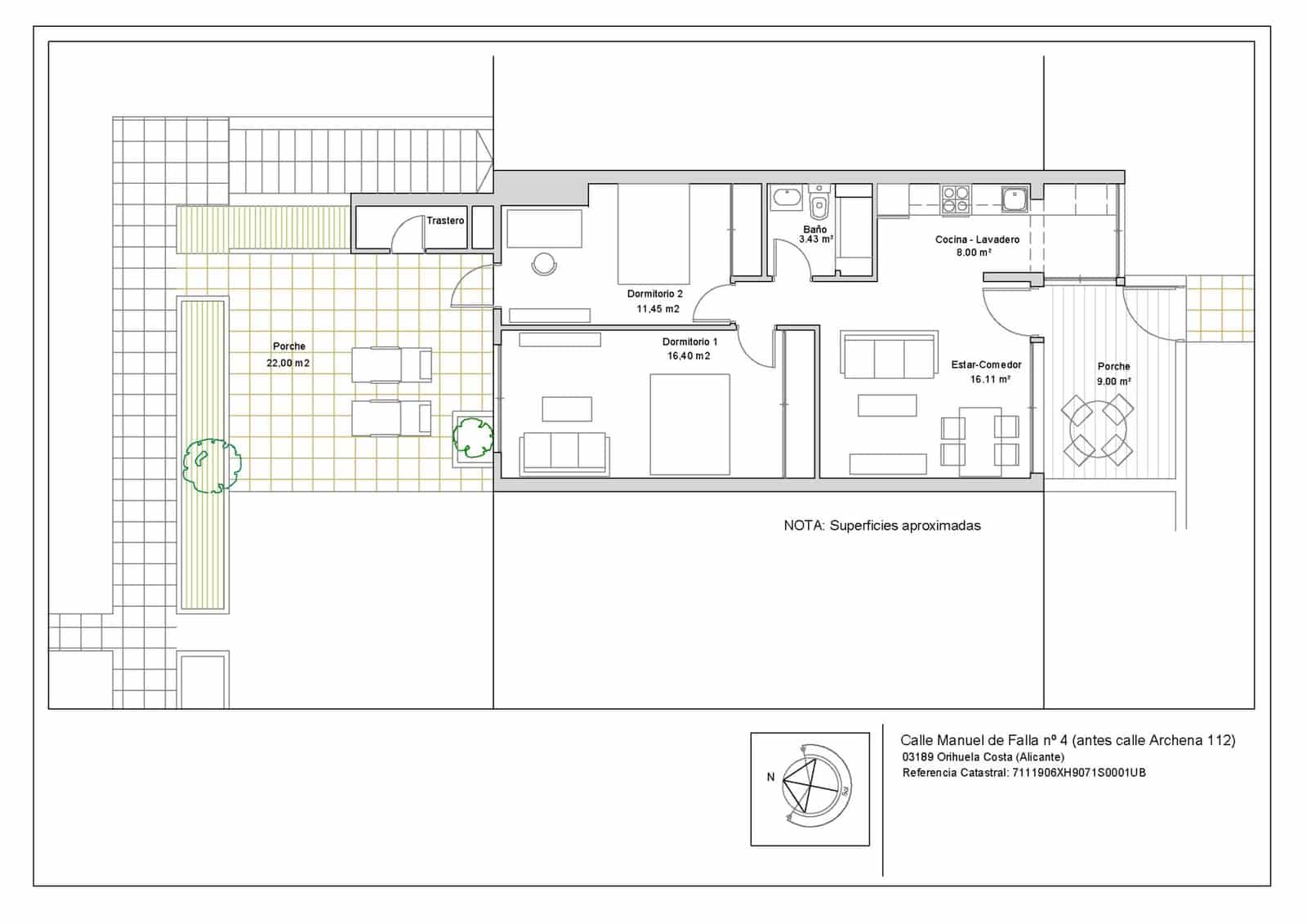 2 chambre Bungalow à vendre à Villamartin - 225 000 € (Ref: 9711845)