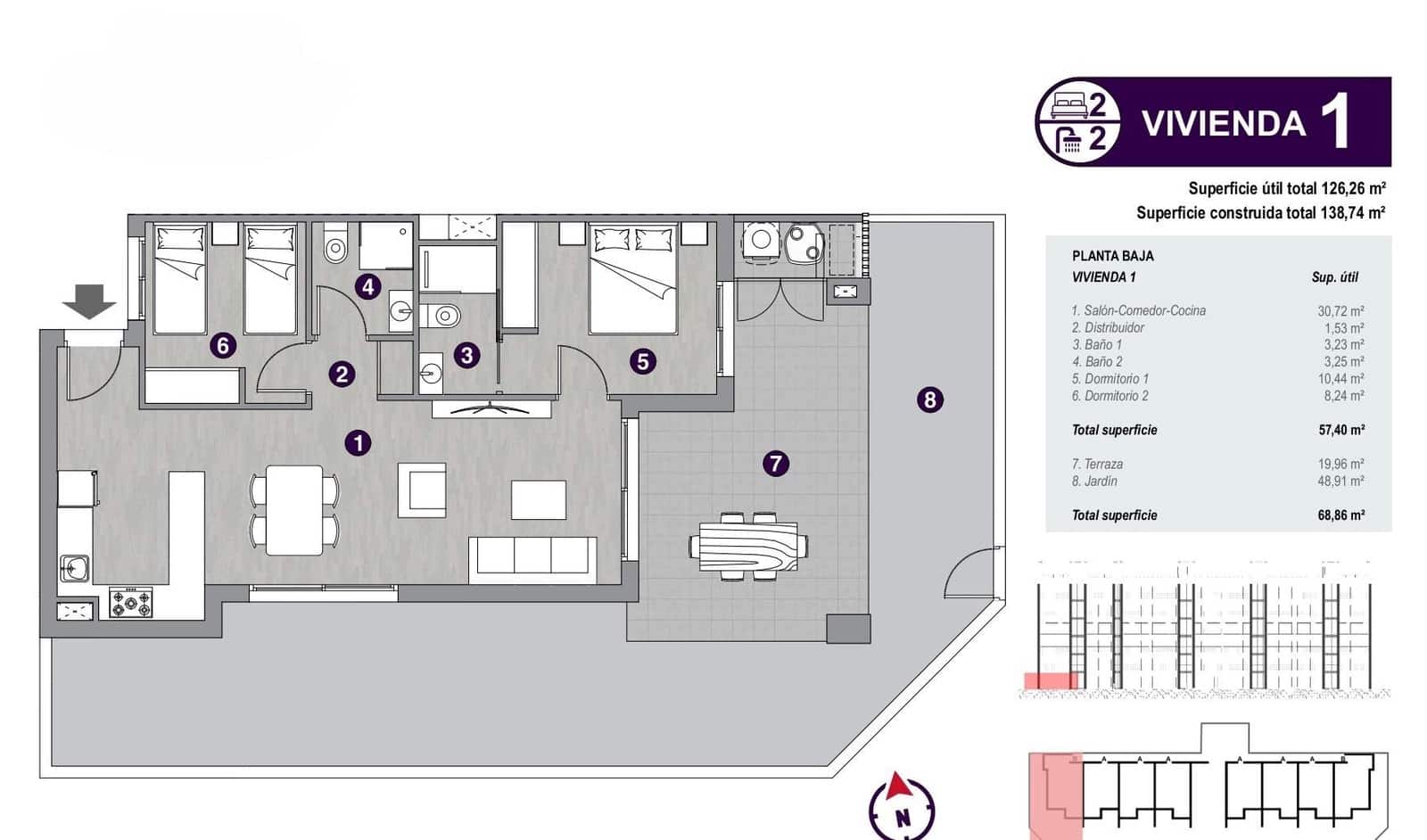 2 sypialnia Apartament na sprzedaż w Torrevieja z basenem - 295 000 € (Ref: 8295756)