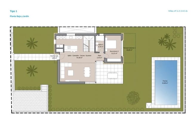 Chalet de 3 habitaciones en Finestrat Pueblo, Finestrat en venta con piscina - 1.065.000 € (Ref: 8362950)