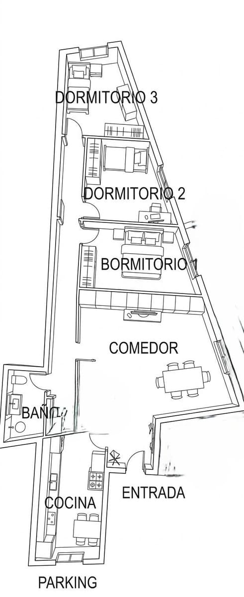Piso de 3 habitaciones en Pozuelo de Alarcón en venta - 260.000 € (Ref: 9695482)