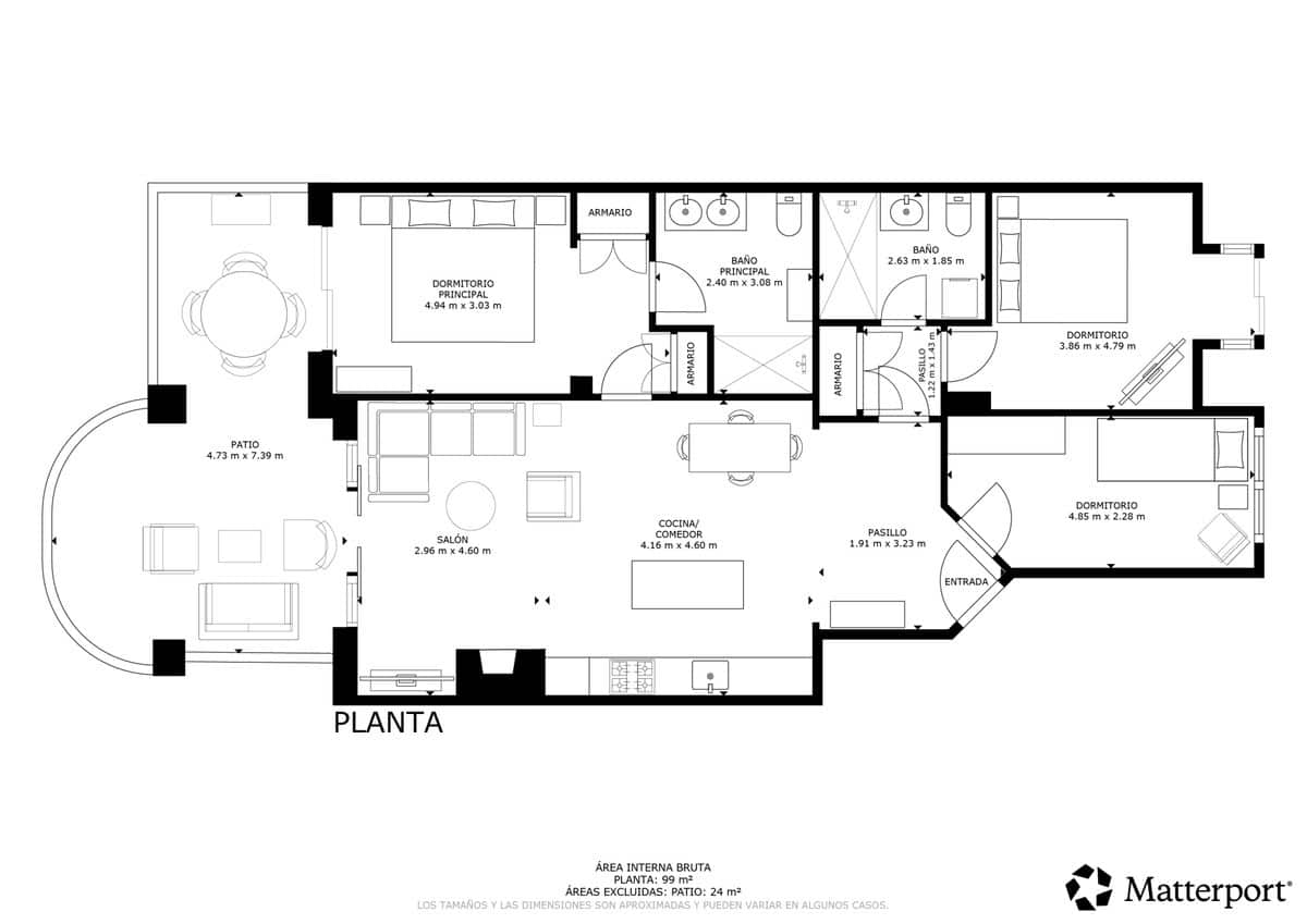 3 sovrum Lägenhet att hyra i Guadalmina med pool - 2 200 € (Ref: 9949973)