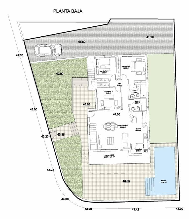 3 makuuhuone Huvila myytävänä paikassa Bolnuevo mukana uima-altaan 
autotalli - 585 000 € (Ref: 10005643)