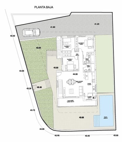 3 makuuhuone Huvila myytävänä paikassa Bolnuevo, Mazarrón mukana uima-altaan 
autotalli - 585 000 € (Ref: 10005643)