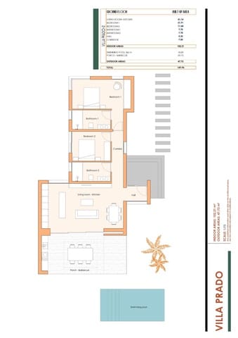 2 slaapkamer Villa te koop in Baños y Mendigo, Murcia stad met zwembad - € 434.500 (Ref: 7484935)