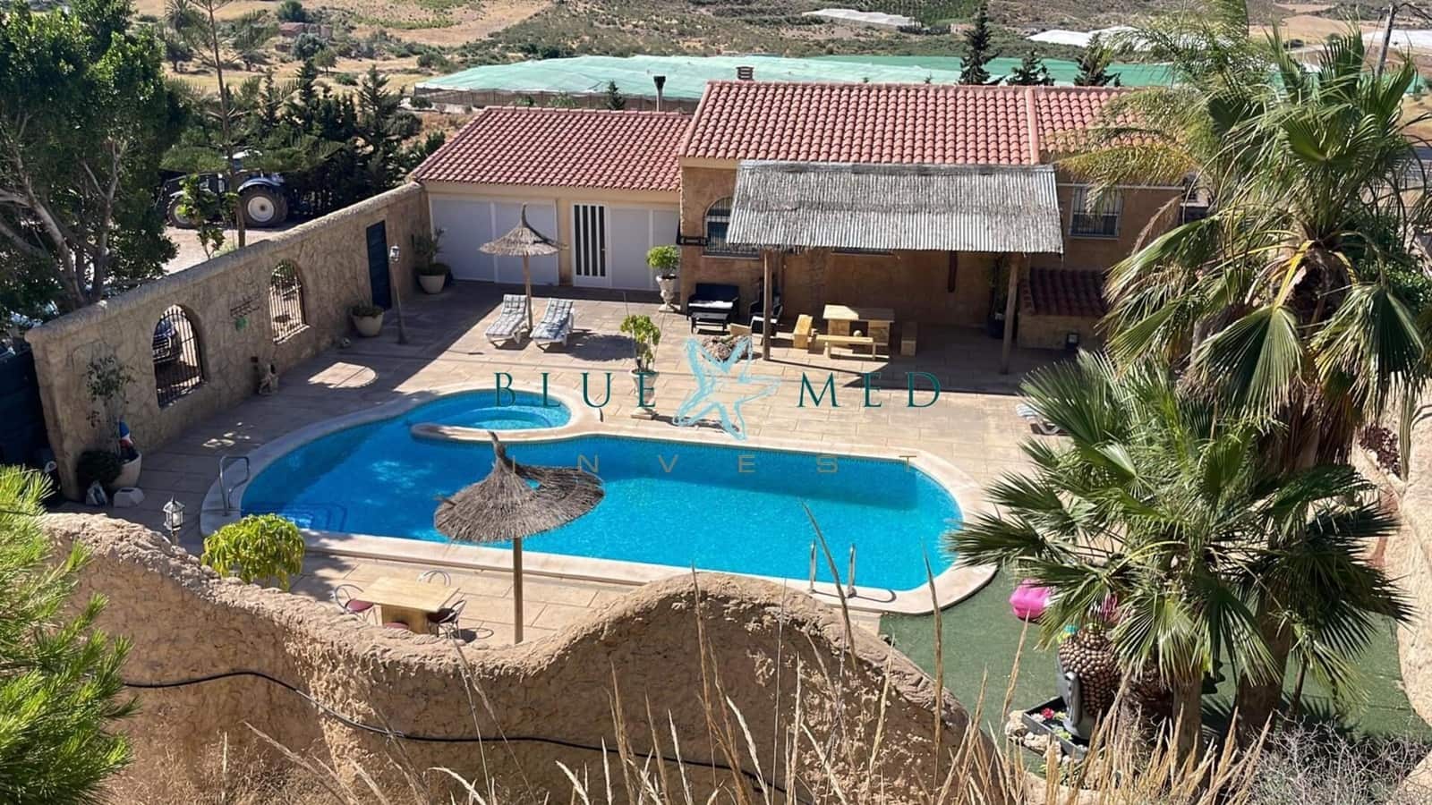 4 soveværelse Finca/Landehus til salg i Mazarron med garage - € 365.000 (Ref: 7696405)