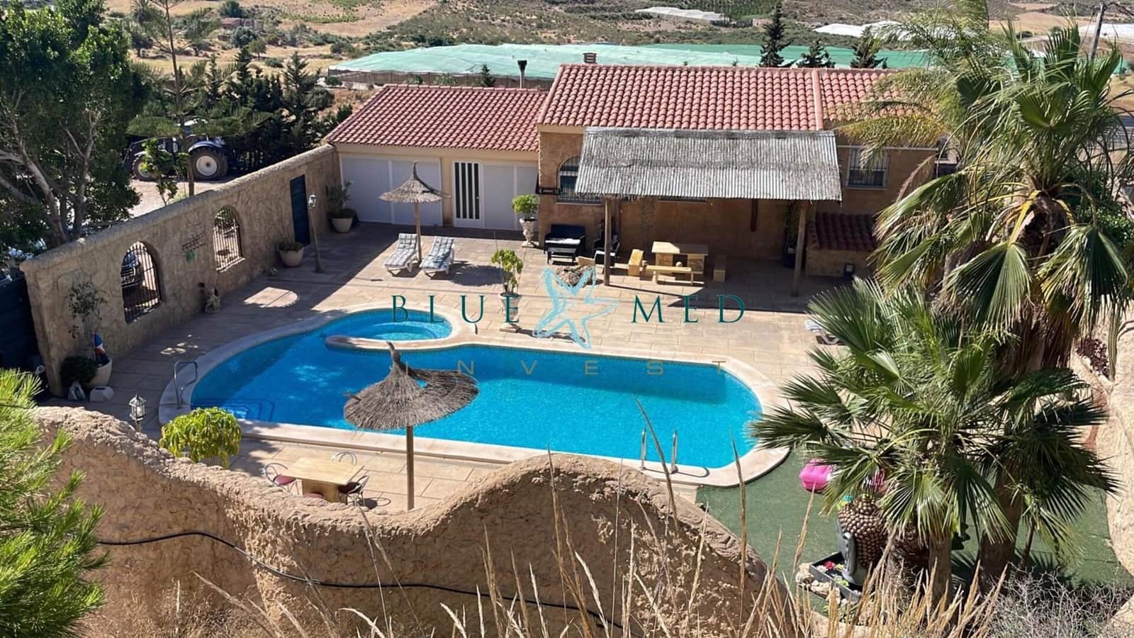 4 soveværelse Finca/Landehus til salg i Mazarron med garage - € 365.000 (Ref: 7696405)