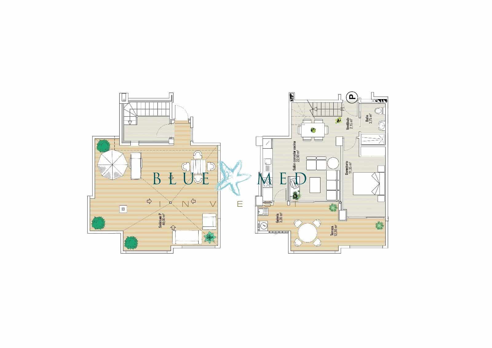 2 makuuhuone Huoneisto myytävänä paikassa La Manga del Mar Menor mukana uima-altaan 
autotalli - 237 132 € (Ref: 8310774)