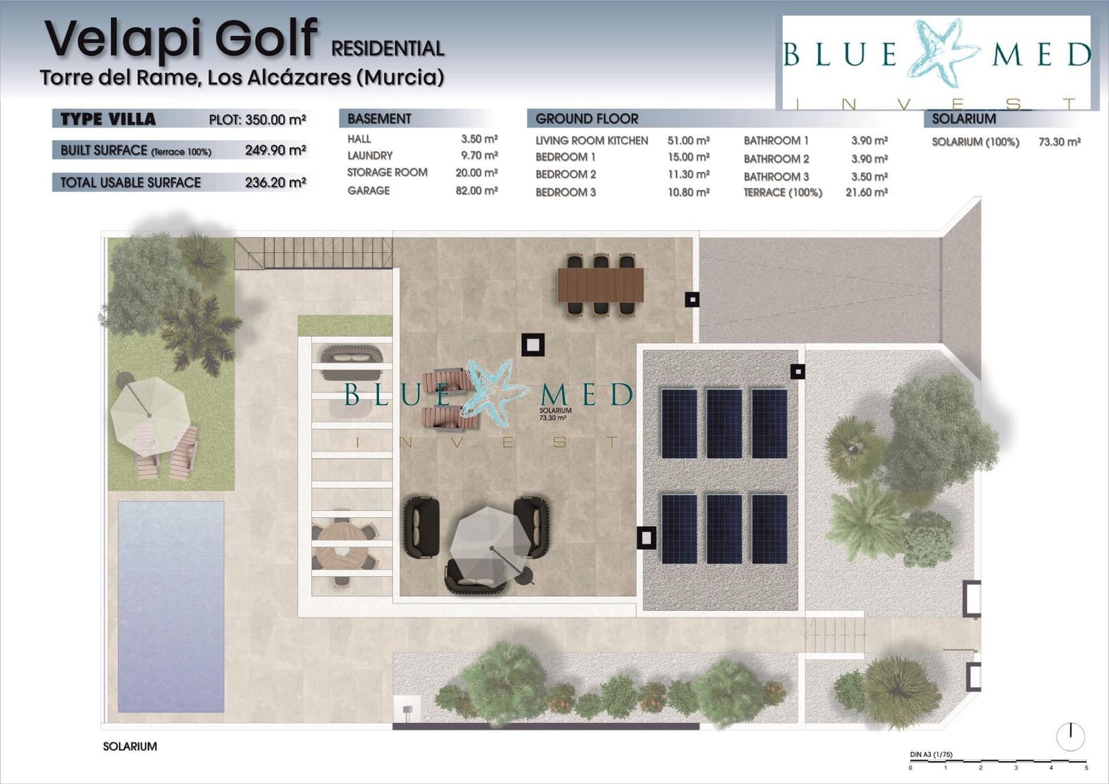 4 makuuhuone Huvila myytävänä paikassa Los Alcazares mukana uima-altaan 
autotalli - 685 000 € (Ref: 8398532)