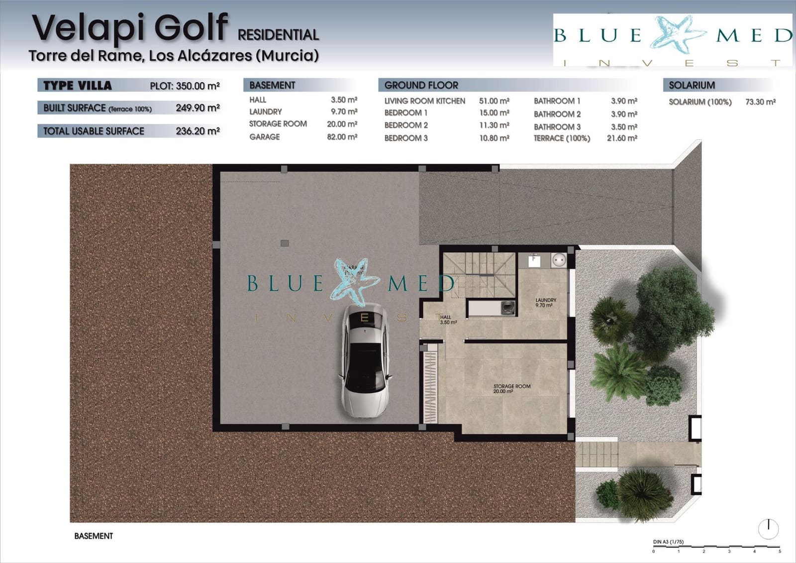 4 makuuhuone Huvila myytävänä paikassa Los Alcazares mukana uima-altaan 
autotalli - 685 000 € (Ref: 8398532)