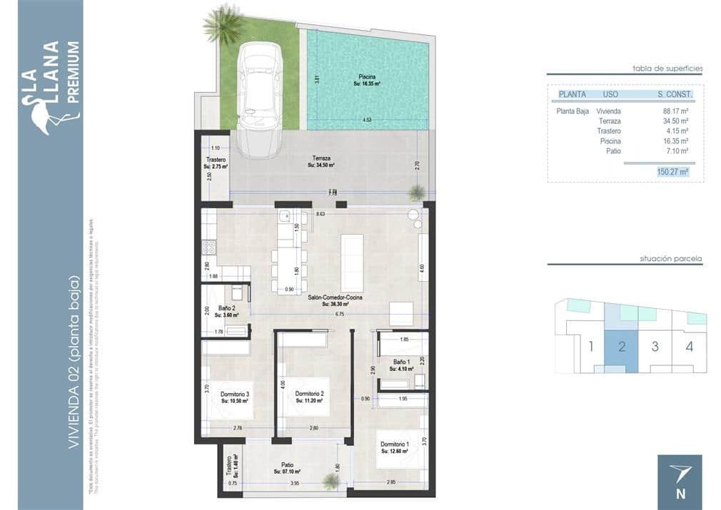 3 sypialnia Penthouse na sprzedaż w San Pedro del Pinatar z basenem - 449 000 € (Ref: 8426395)