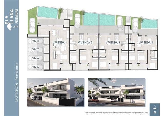 3 sypialnia Penthouse na sprzedaż w San Pedro del Pinatar z basenem - 449 000 € (Ref: 8426395)