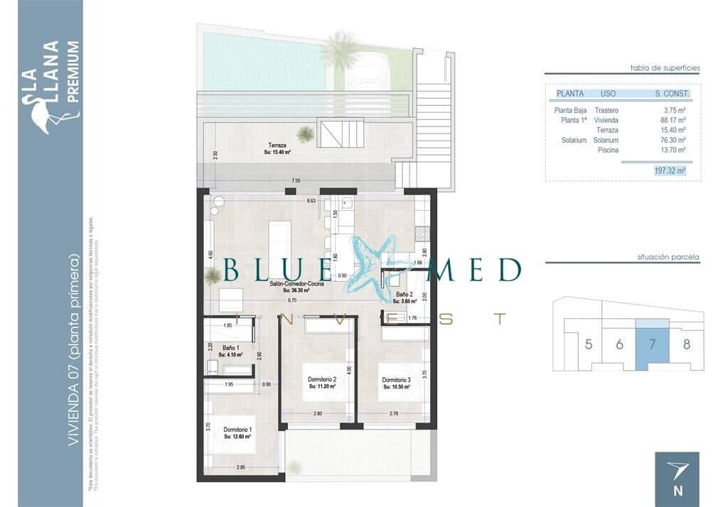 3 slaapkamer Appartement te koop in San Pedro del Pinatar met zwembad - € 409.000 (Ref: 8426396)