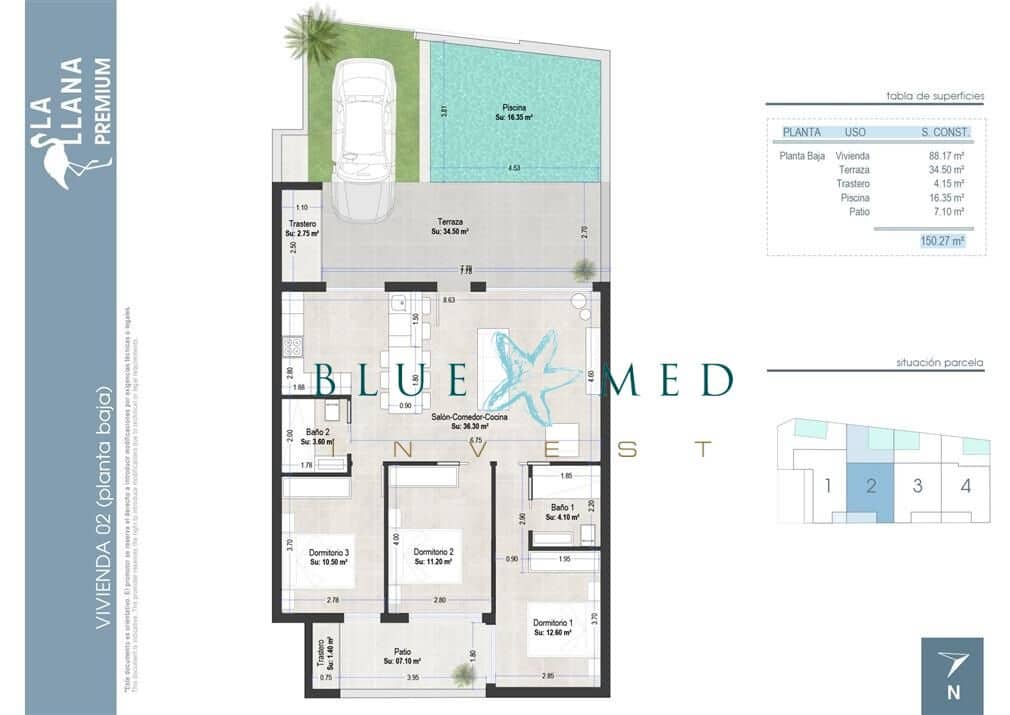 3 slaapkamer Appartement te koop in San Pedro del Pinatar met zwembad - € 409.000 (Ref: 8426396)