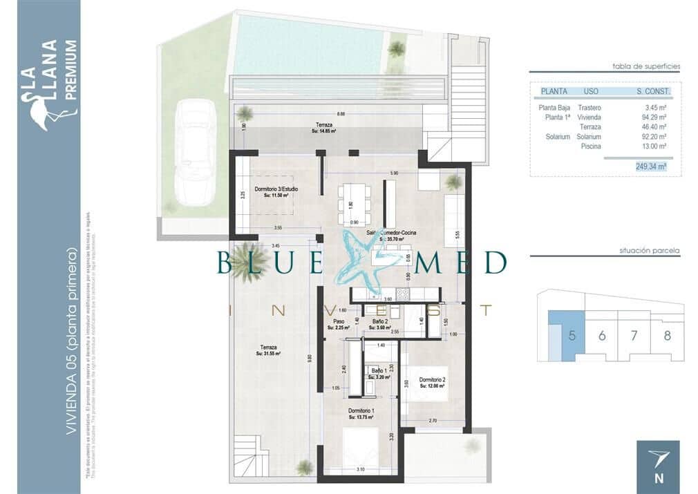 3 slaapkamer Appartement te koop in San Pedro del Pinatar met zwembad - € 409.000 (Ref: 8426396)