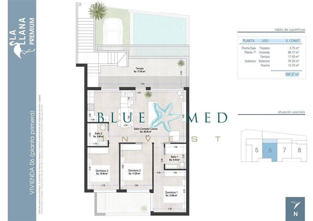 3 slaapkamer Appartement te koop in San Pedro del Pinatar met zwembad - € 409.000 (Ref: 8426396)