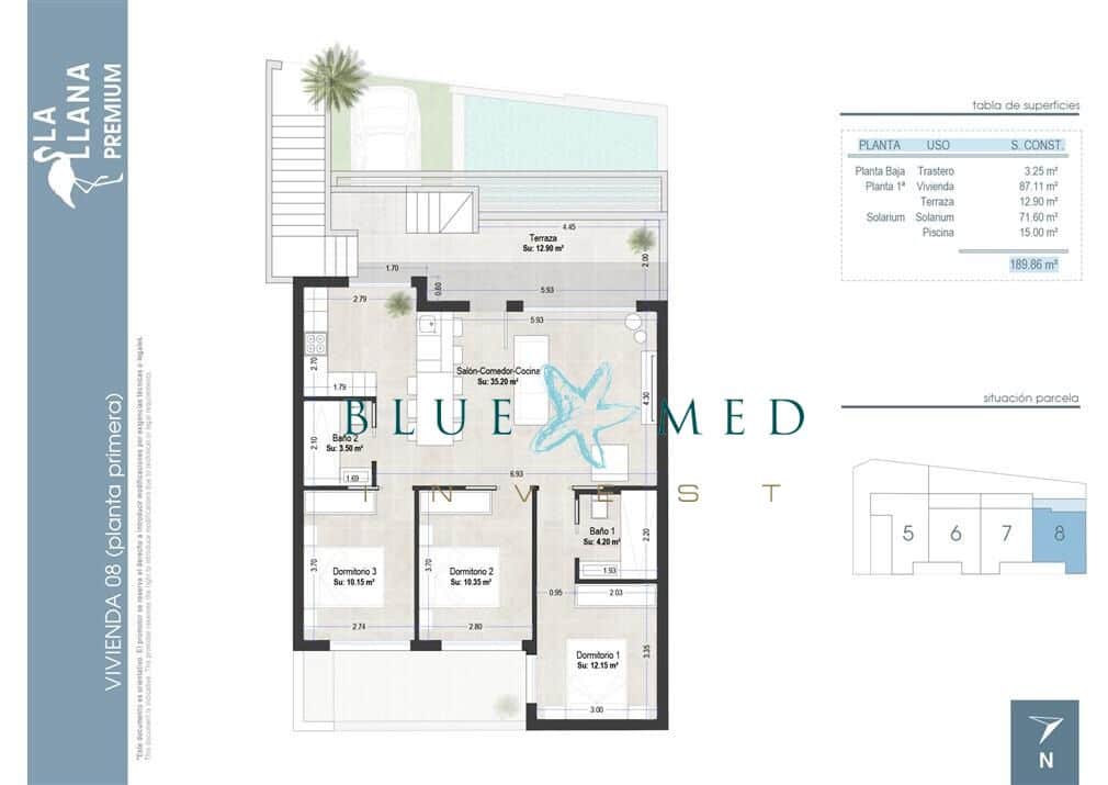 3 slaapkamer Appartement te koop in San Pedro del Pinatar met zwembad - € 409.000 (Ref: 8426396)