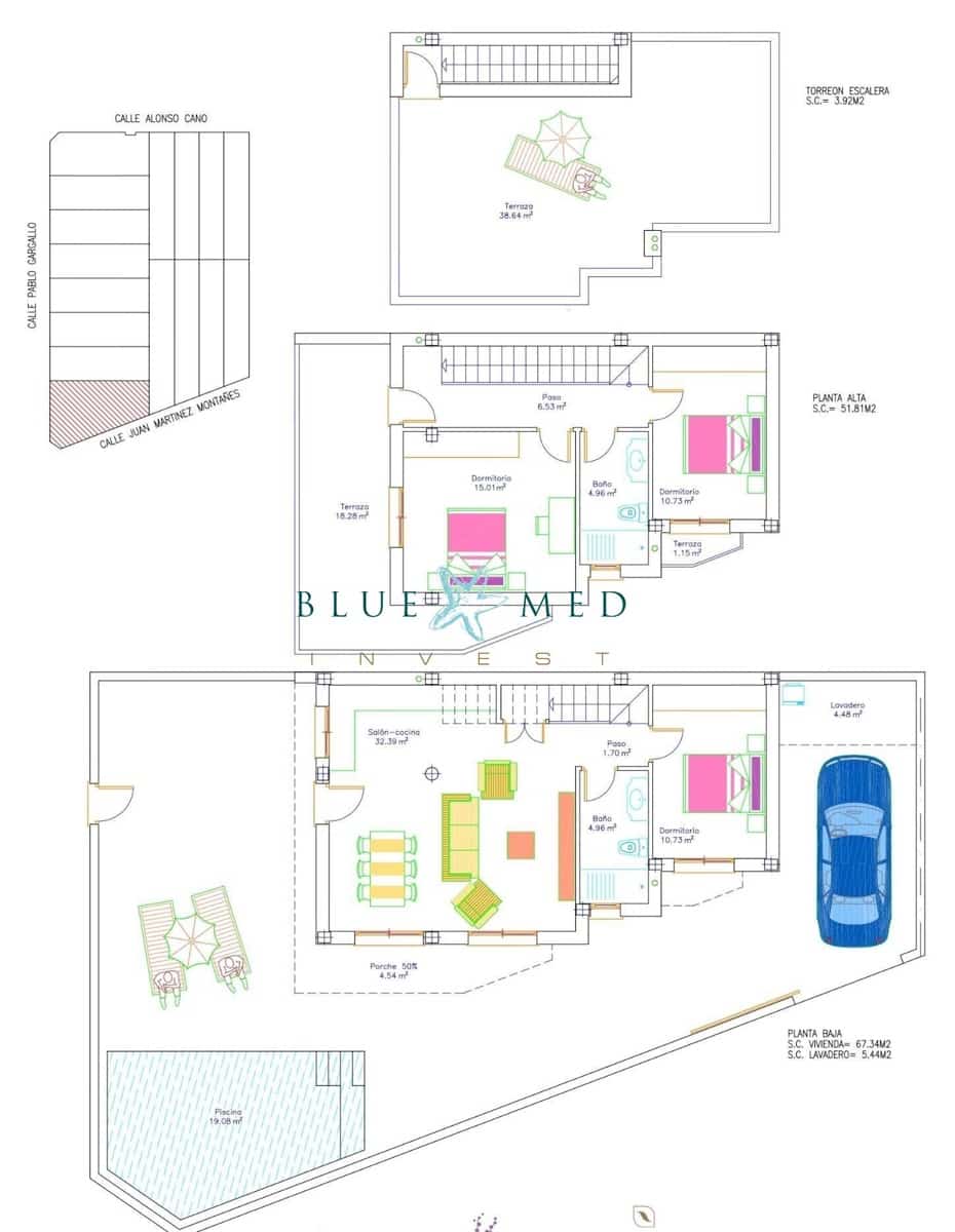 3 camera da letto Villa in vendita in San Pedro del Pinatar con piscina - 345.000 € (Rif: 8468059)