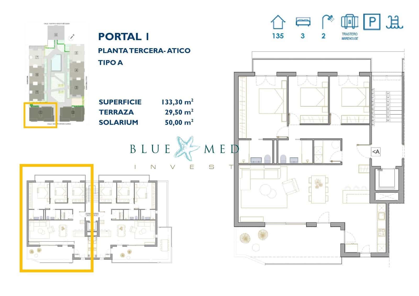 3 Zimmer Apartment zu verkaufen in San Pedro del Pinatar mit Pool Garage - 299.900 € (Ref: 8491040)