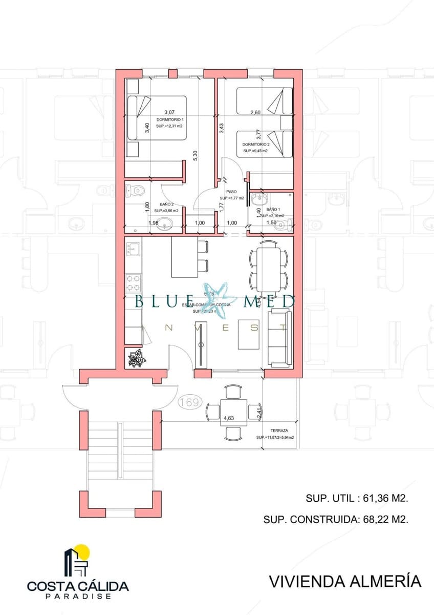 2 chambre Penthouse à vendre à La Pinilla avec garage - 182 750 € (Ref: 8564905)