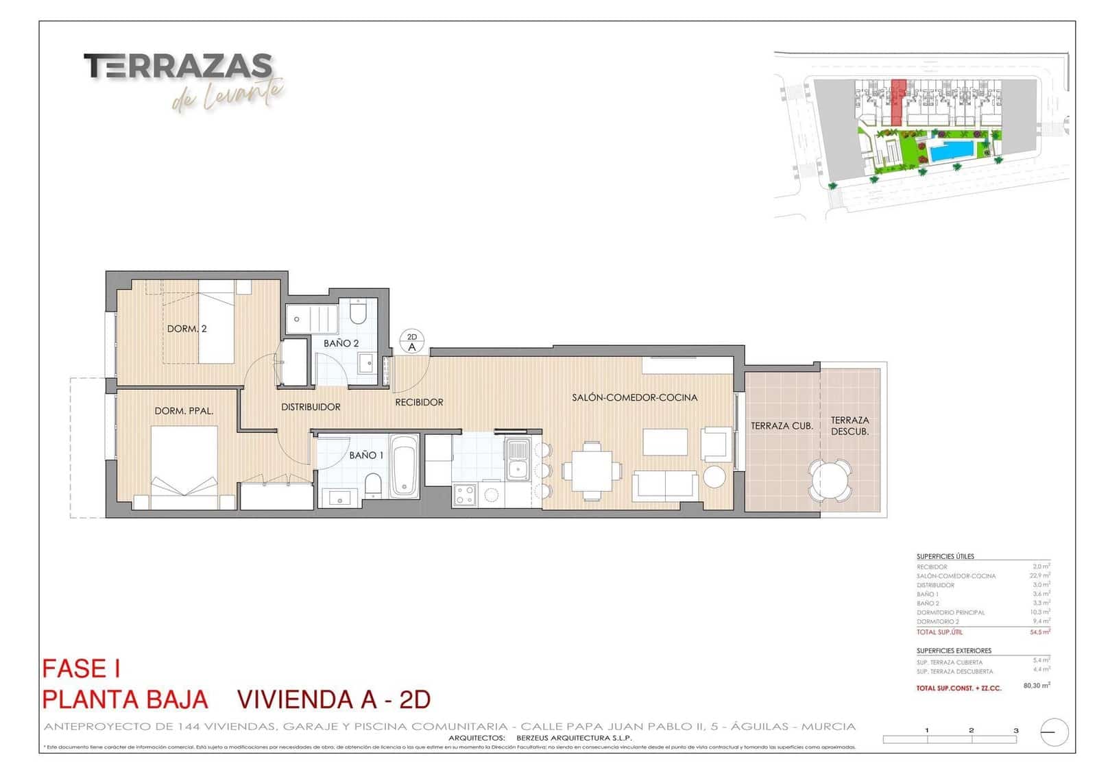3 bedroom Apartment for sale in Aguilas with pool - € 239,500 (Ref: 8652818)