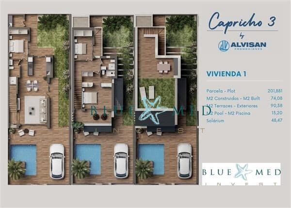 3 bedroom Villa for sale in San Pedro del Pinatar with pool - € 479,900 (Ref: 8672154)