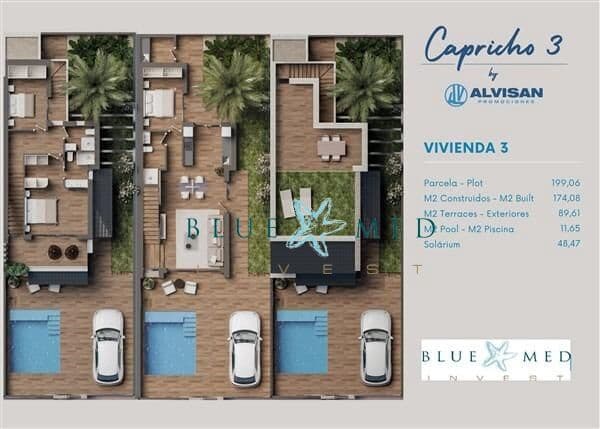 3 bedroom Villa for sale in San Pedro del Pinatar with pool - € 479,900 (Ref: 8672154)