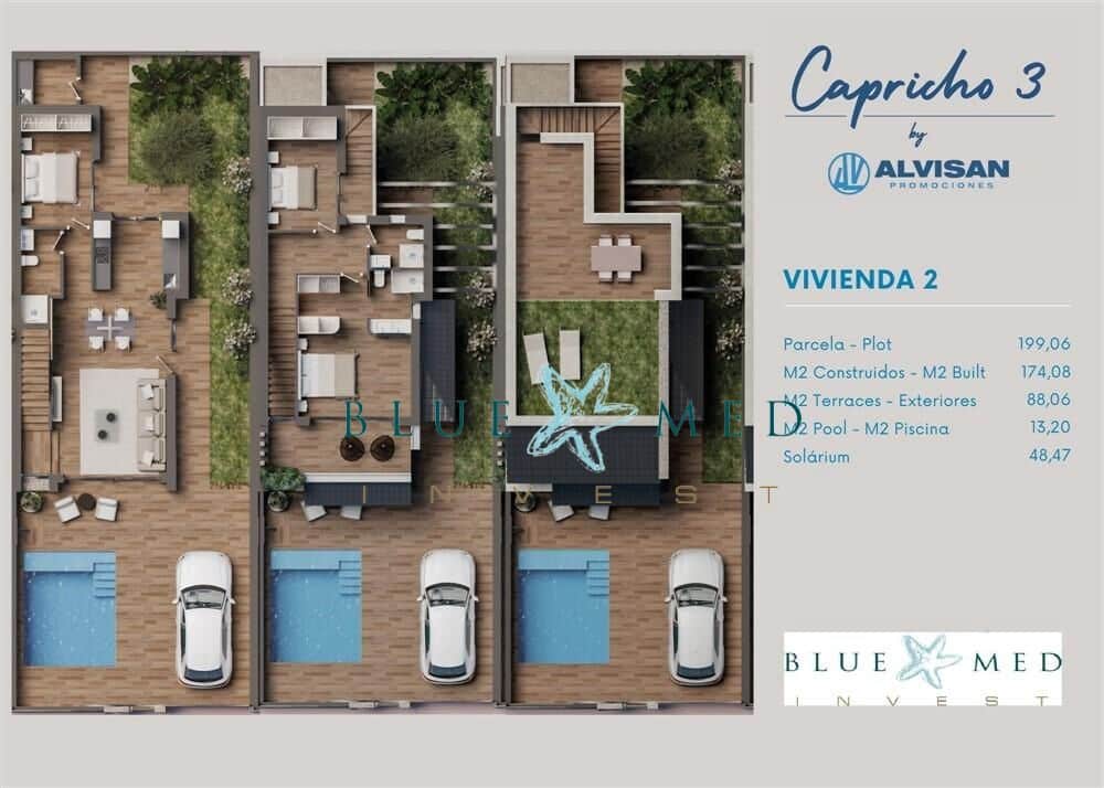 3 bedroom Villa for sale in San Pedro del Pinatar with pool - € 479,900 (Ref: 8672154)