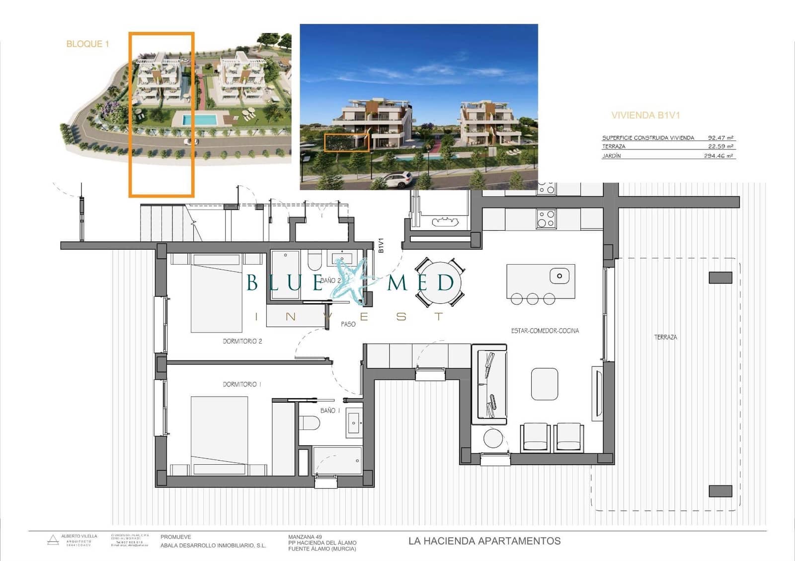 2 camera da letto Appartamento in vendita in Hacienda del Alamo con piscina - 204.900 € (Rif: 8854798)
