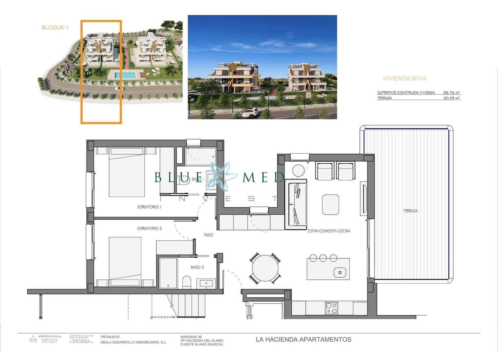 2 camera da letto Appartamento in vendita in Hacienda del Alamo con piscina - 204.900 € (Rif: 8854798)