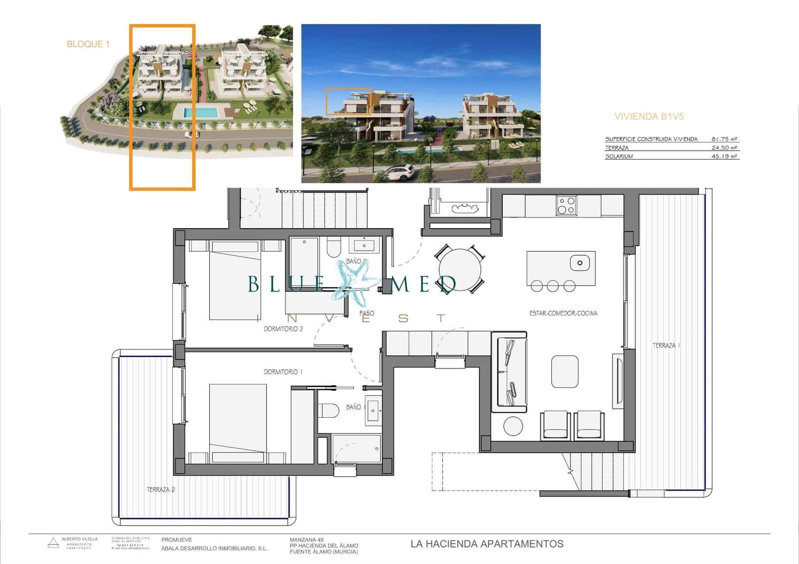 2 slaapkamer Appartement te koop in Hacienda del Alamo met zwembad - € 186.900 (Ref: 8854799)