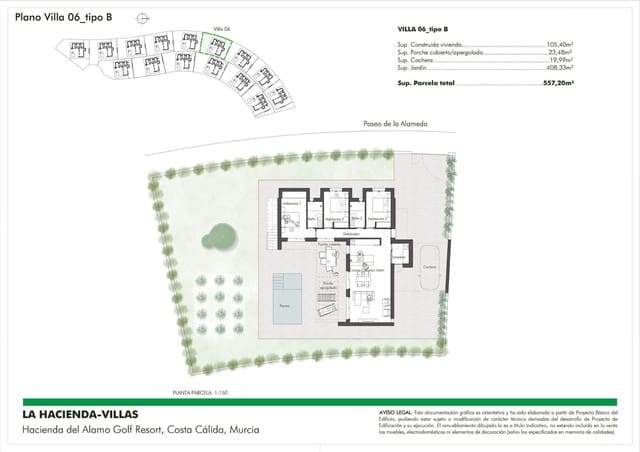 3 chambre Villa/Maison à vendre à Fuente Alamo de Murcia avec piscine - 319 900 € (Ref: 8857442)