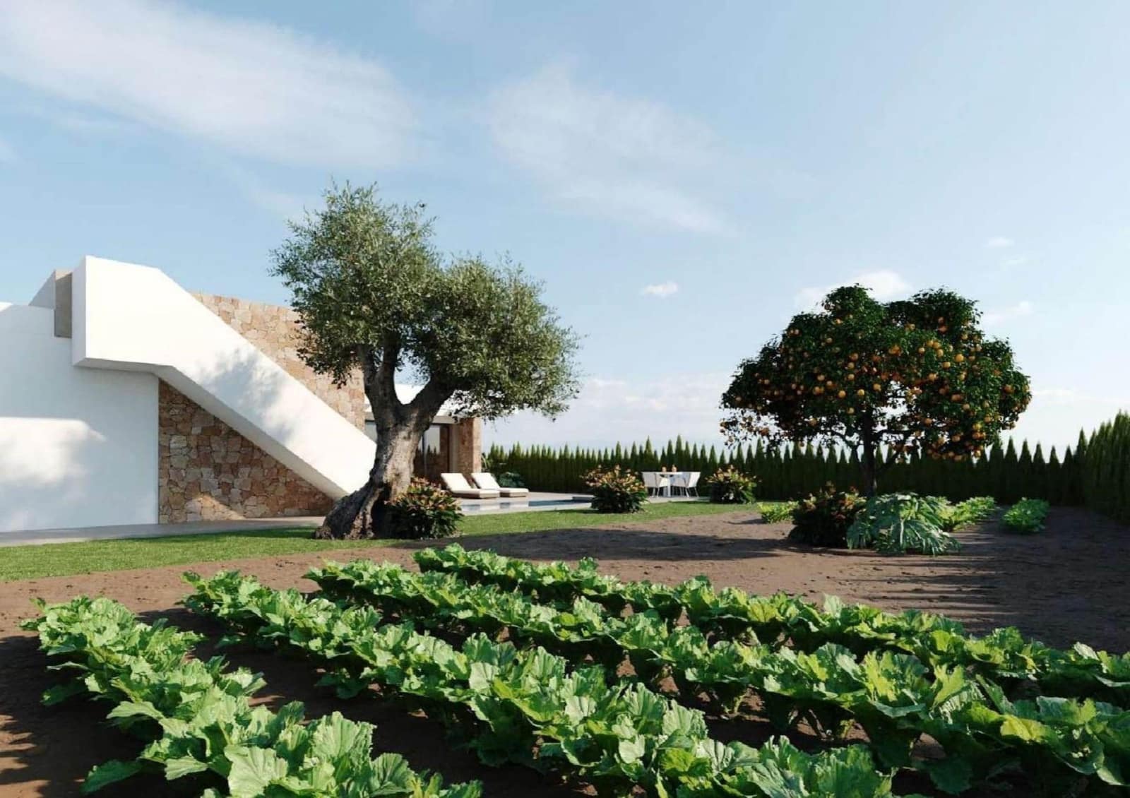 3 chambre Villa/Maison à vendre à Fuente Alamo de Murcia avec piscine - 319 900 € (Ref: 8857442)