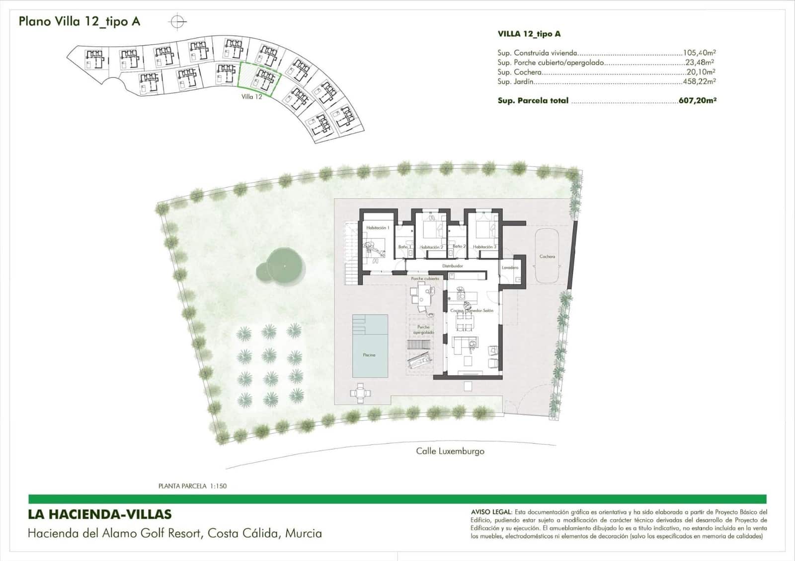 3 chambre Villa/Maison à vendre à Fuente Alamo de Murcia avec piscine - 319 900 € (Ref: 8857442)