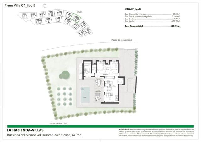 3 chambre Villa/Maison à vendre à Fuente Alamo de Murcia avec piscine - 319 900 € (Ref: 8857442)