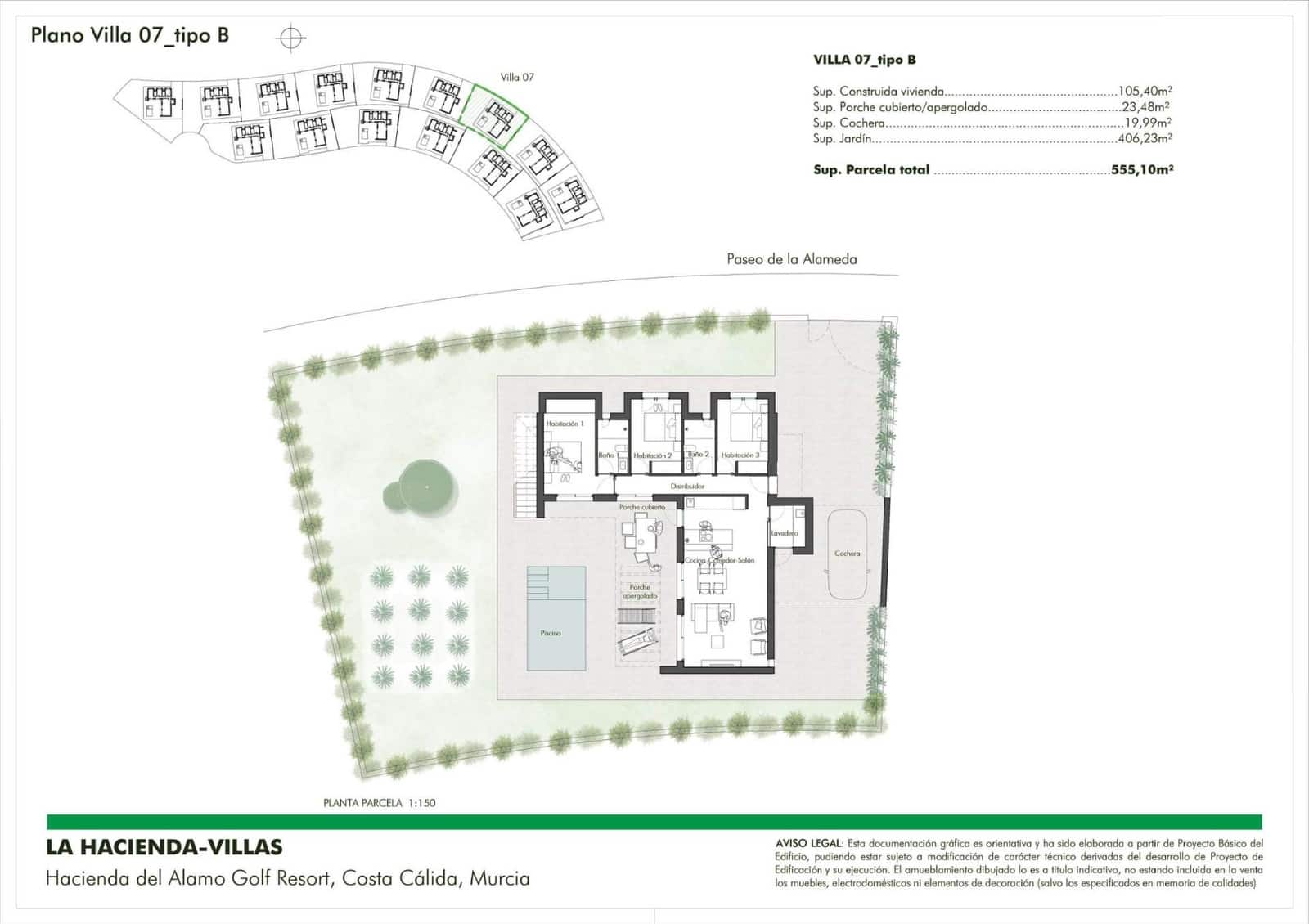 3 chambre Villa/Maison à vendre à Fuente Alamo de Murcia avec piscine - 354 900 € (Ref: 8857442)