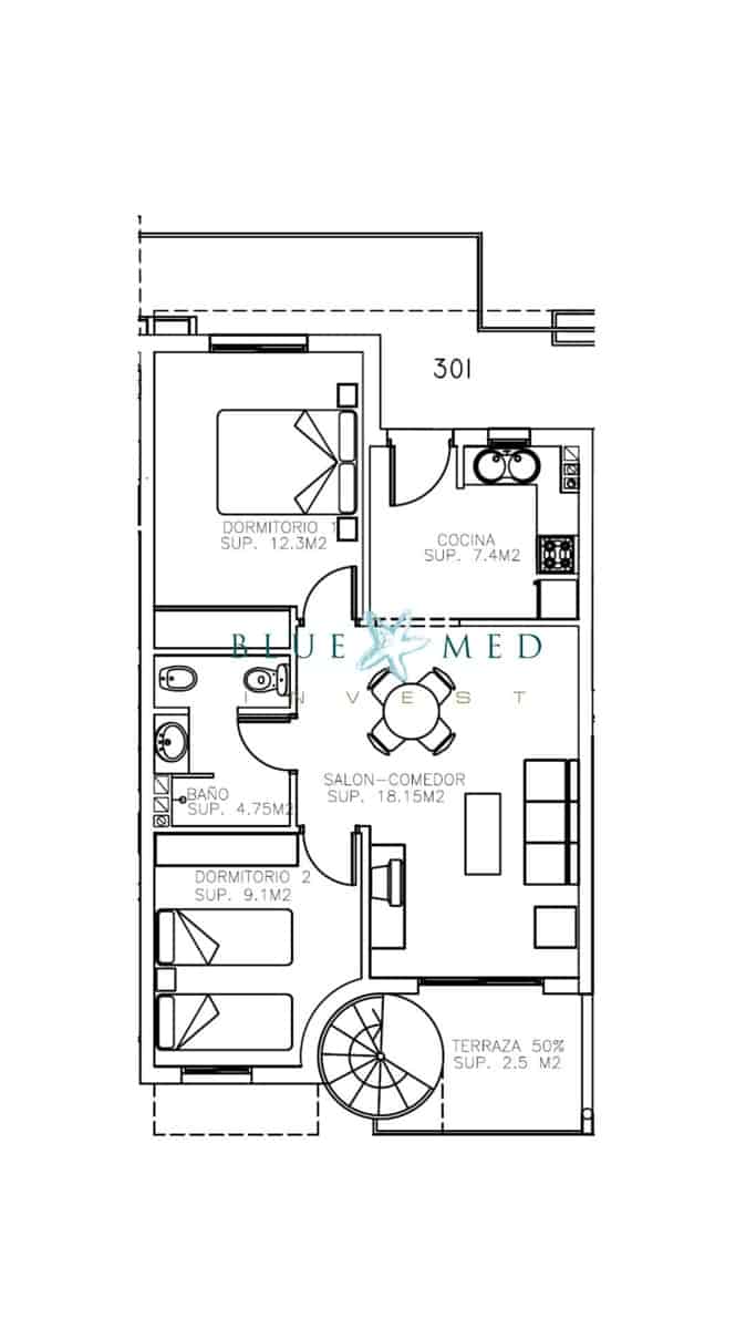 2 slaapkamer Appartement te koop in Los Collados met zwembad - € 136.000 (Ref: 8946861)