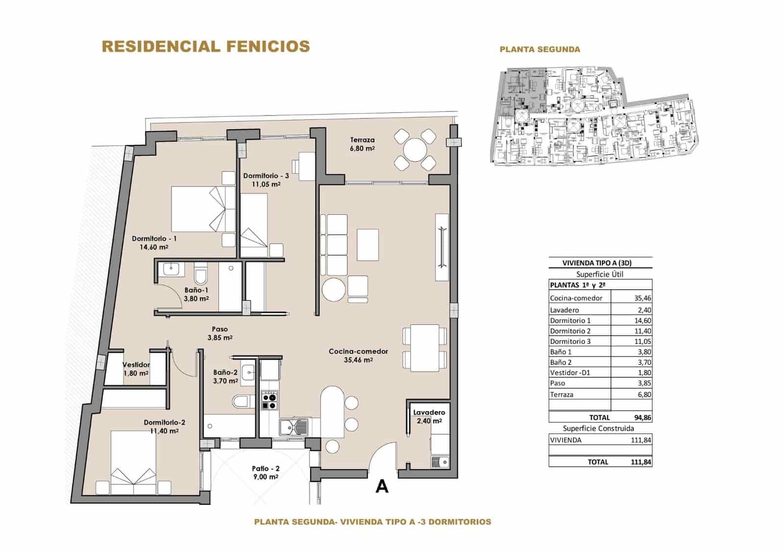 Piso de 2 habitaciones en Puerto de Mazarron en venta con garaje - 190.500 € (Ref: 9007728)