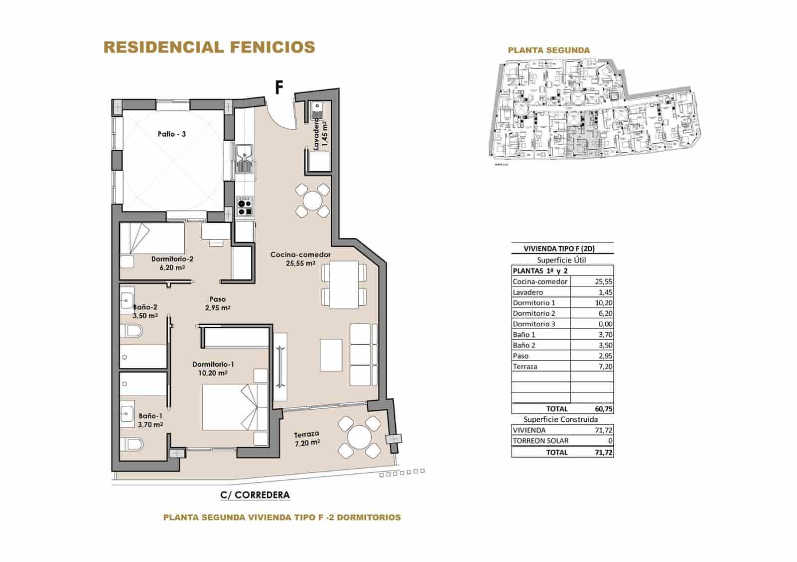 Piso de 2 habitaciones en Puerto de Mazarron en venta con garaje - 190.500 € (Ref: 9007728)