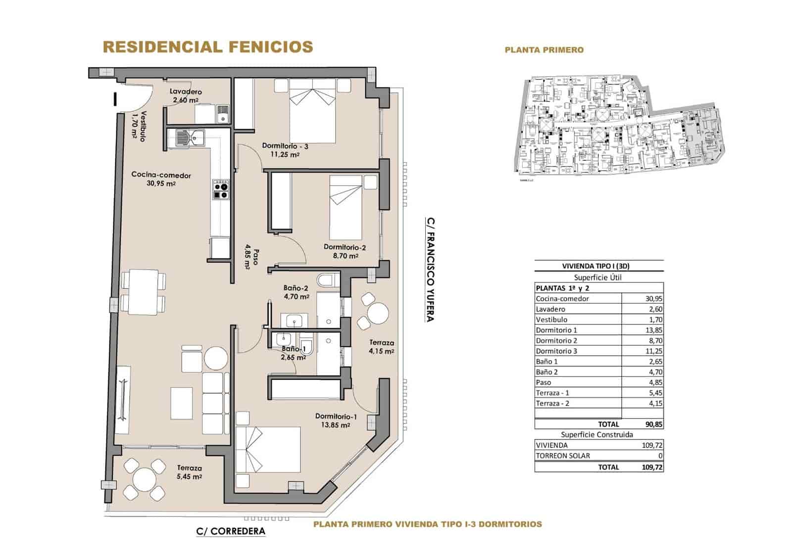 Piso de 2 habitaciones en Puerto de Mazarron en venta con garaje - 190.500 € (Ref: 9007728)