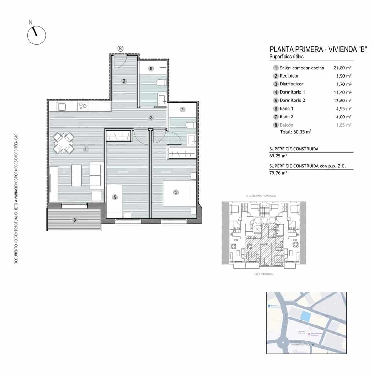2 chambre Appartement à vendre à Puerto de Mazarron - 179 900 € (Ref: 9007729)
