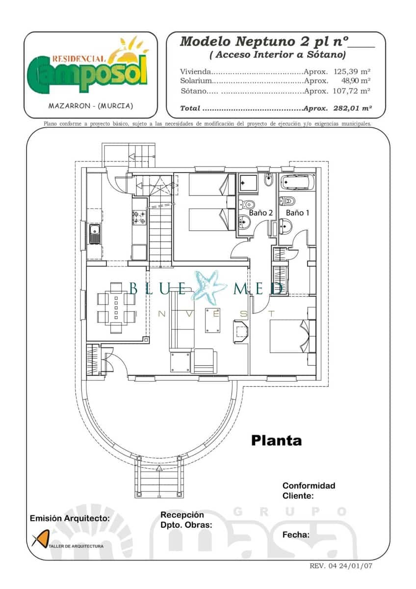 3 soveværelse Villa til salg i Camposol med swimmingpool garage - € 322.900 (Ref: 9020890)