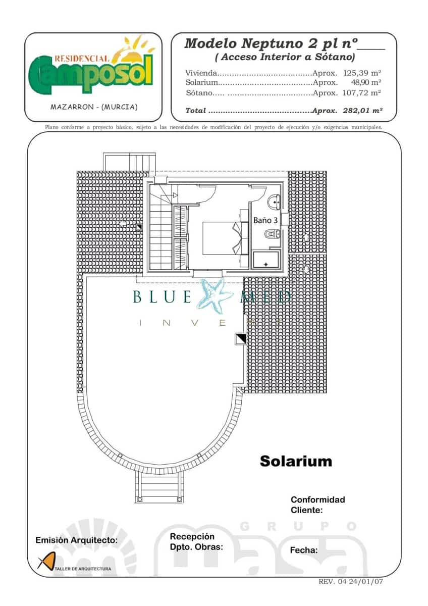 3 soveværelse Villa til salg i Camposol med swimmingpool garage - € 322.900 (Ref: 9020890)