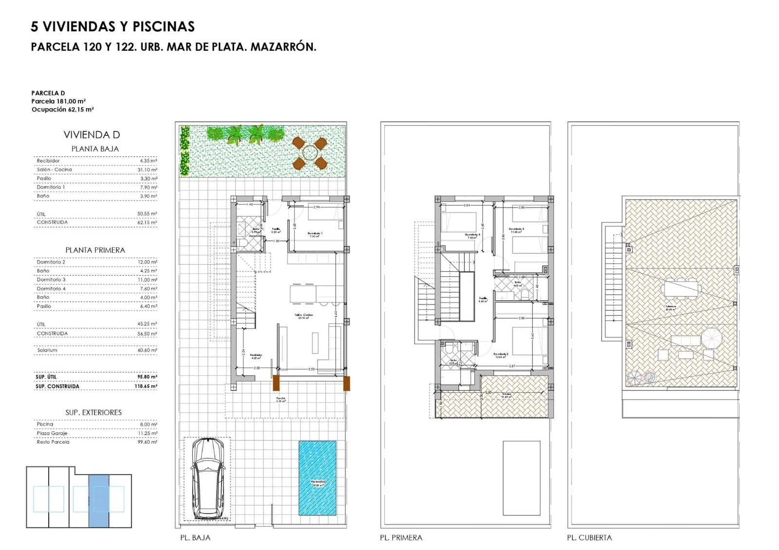 4 bedroom Villa for sale in Puerto de Mazarron with pool - € 375,000 (Ref: 9085239)