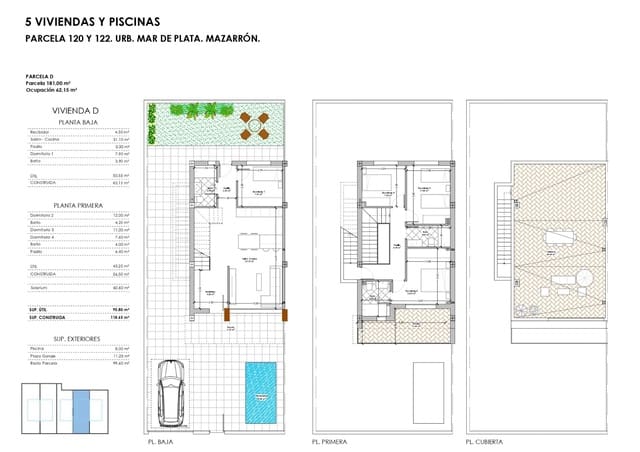4 slaapkamer Villa te koop in Puerto de Mazarron, Mazarrón met zwembad - € 375.000 (Ref: 9085239)