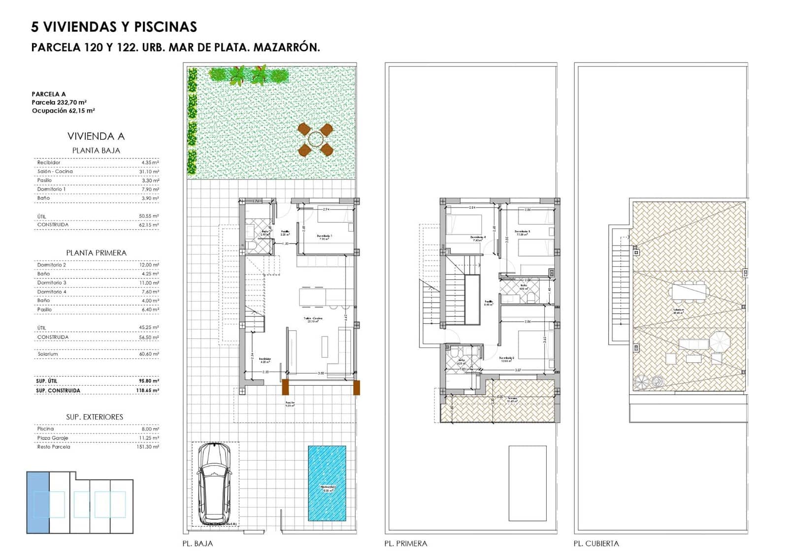 4 bedroom Villa for sale in Puerto de Mazarron with pool - € 375,000 (Ref: 9085239)